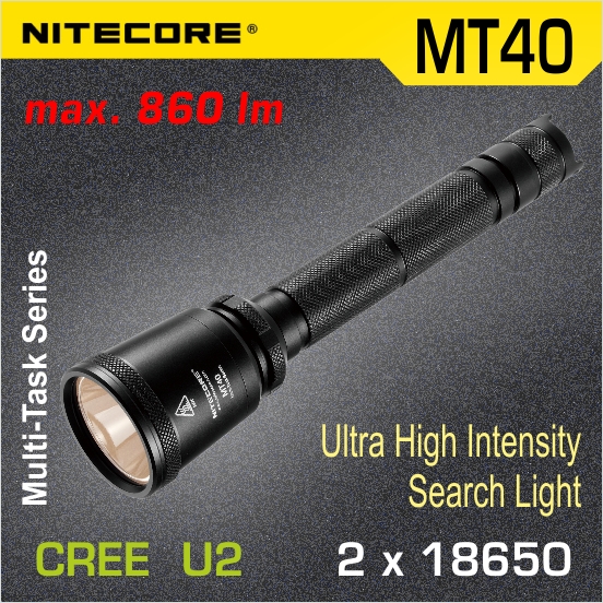 Nitecore MT40 LED baterka U2 set, 2x18650
